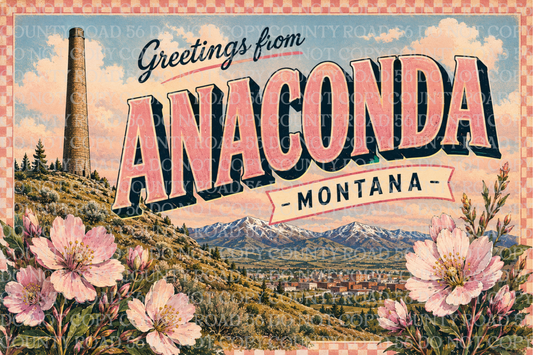 Montana Bitterroot Post Card