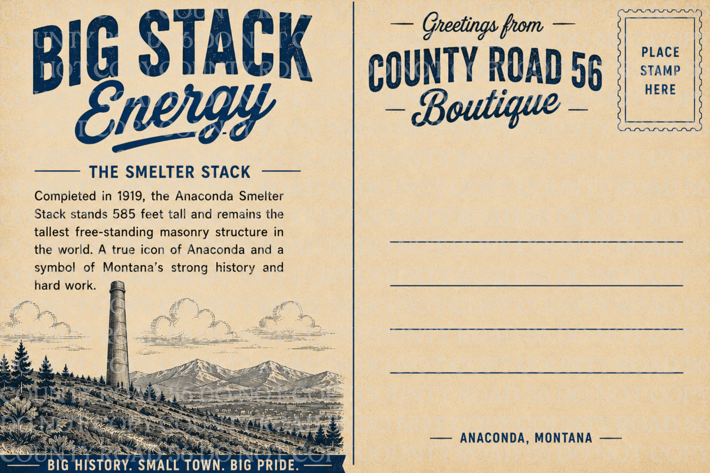 Big Stack Energy Post Card