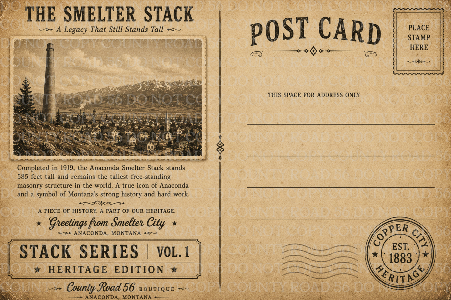 Stack Series Vol 1 Heritage Edition Post Card