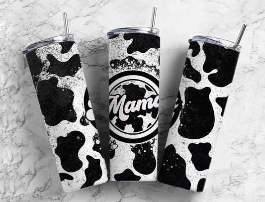Cowhide Retro Mama Tumbler