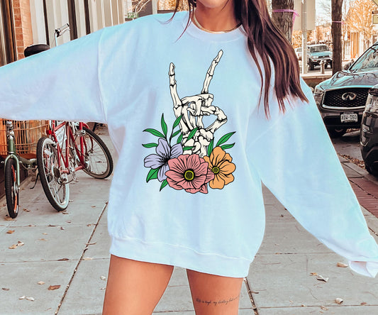 Floral Skellie Rocker
