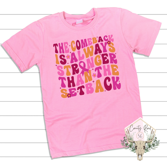 The Comeback is Always Stronger Than the Setback