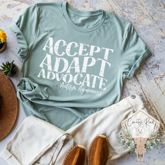 Accept Adapt Advocate Autism Awareness